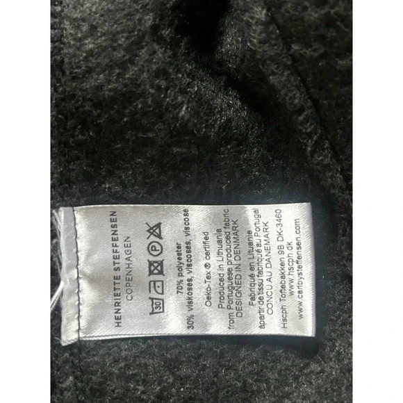 Henriette Steffensen Copenhagen 1001 Cardi Cardigan Size S Soft Black - Picture 8 of 13